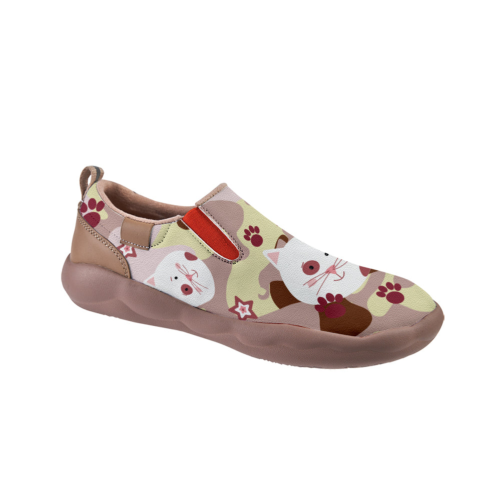 Pink Camouflage Cat Slip On