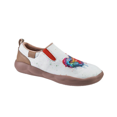 Oil Painting Heart Slip On