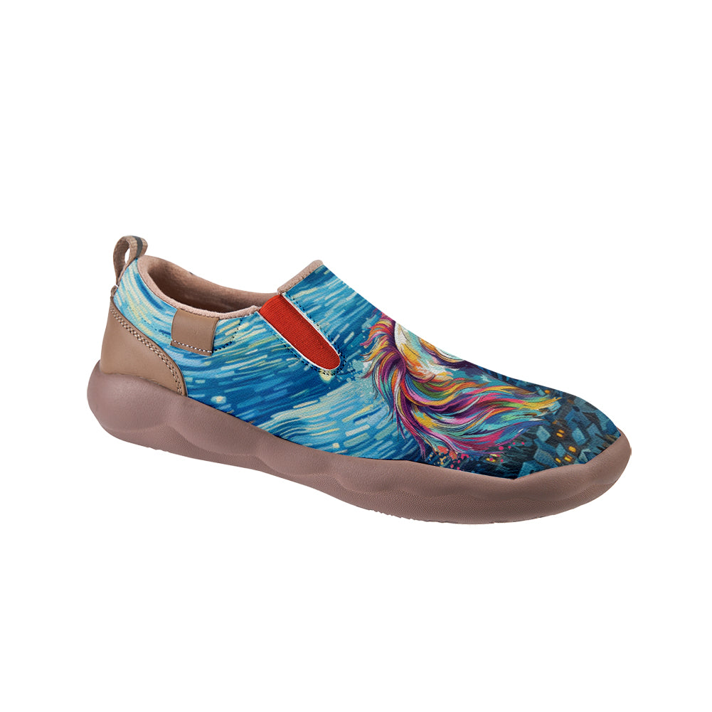 Starry Night Unicorn Slip On