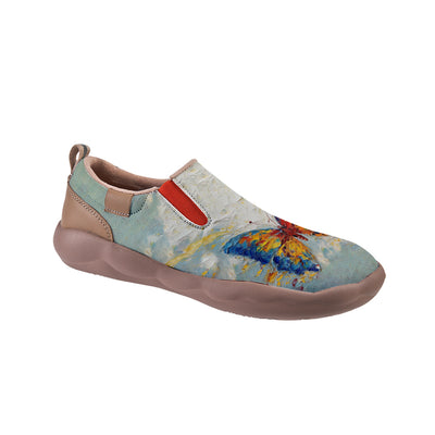 Oil Painting Butterfly Slip On