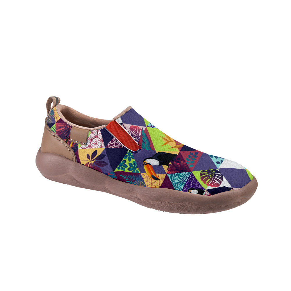 Parrot Patchwork Slip On