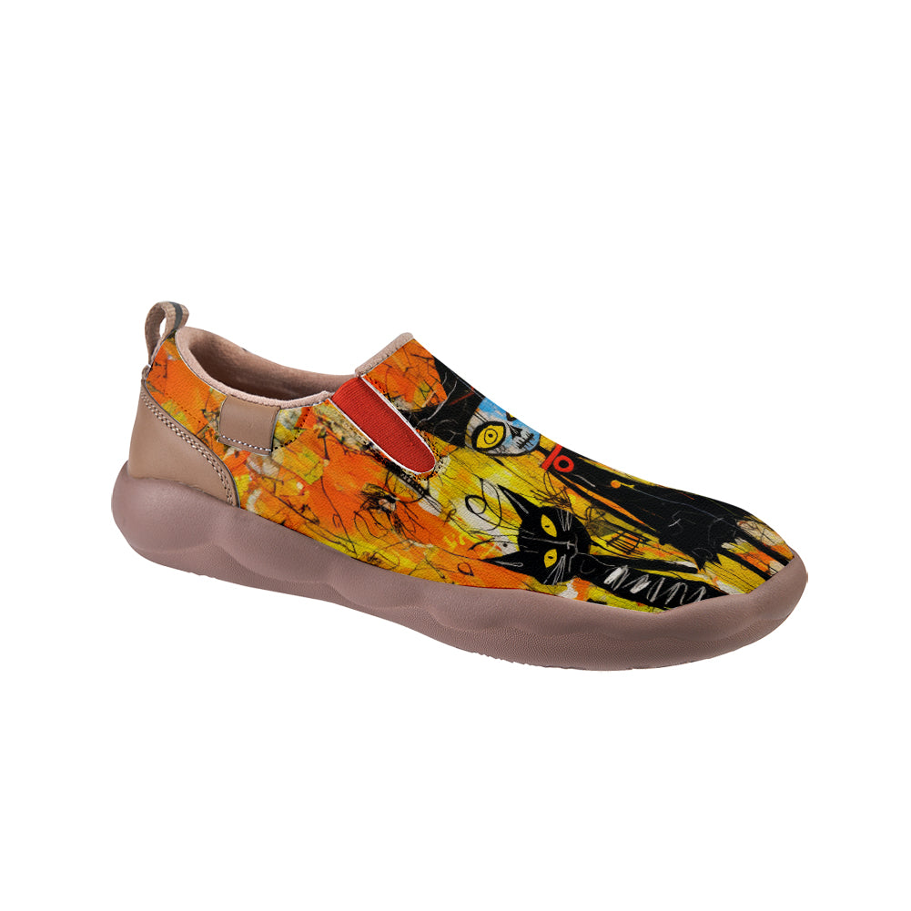 Halloween The Witch Black Cat Slip On