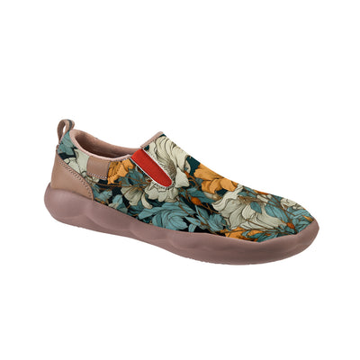 Hand Drawn Style Floral Slip On