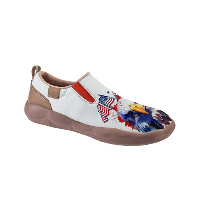 American Flag Eagle Slip On