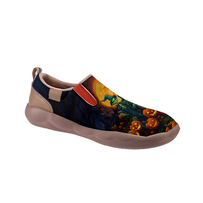 Halloween Zombie Pumpkin Kids Slip On