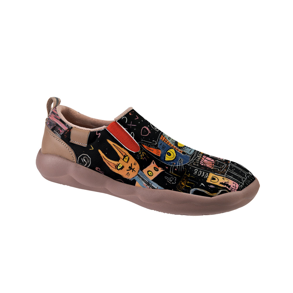 Black Cat Slip On