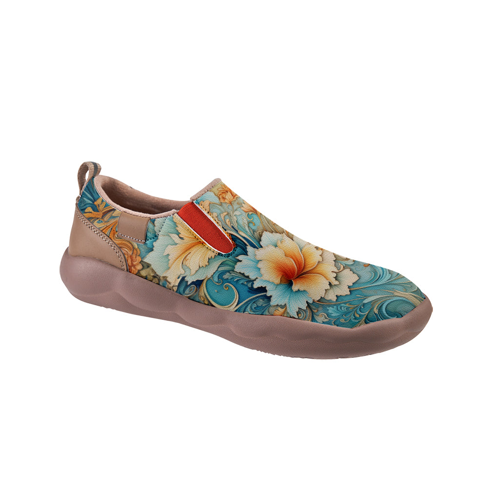 Hand Drawn Style Floral Slip On