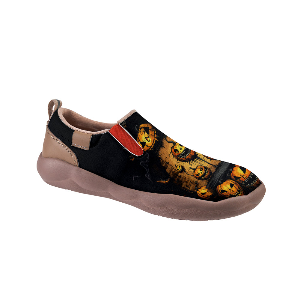 Halloween Pumpkin Kids Slip On