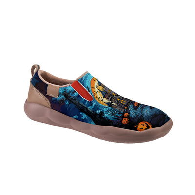 Halloween Pumpkin Castle Kids Slip On