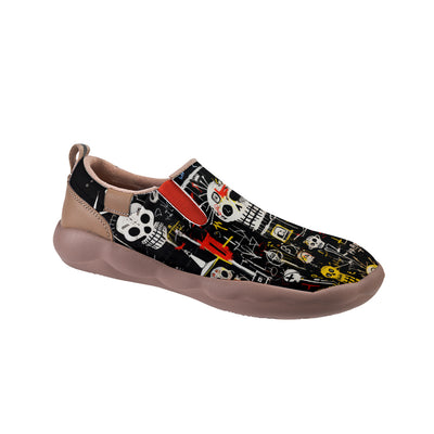 Graffiti Skull Kids Slip On