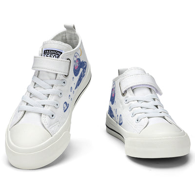 Astronaut Kids High Top Canvas Shoes