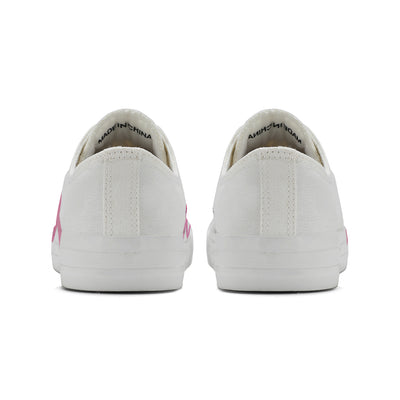 Butterfly Breast Cancer Low Top Canvas Shoes