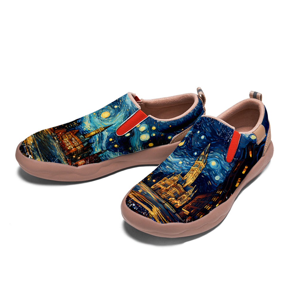 Starry Night Boston City Slip On