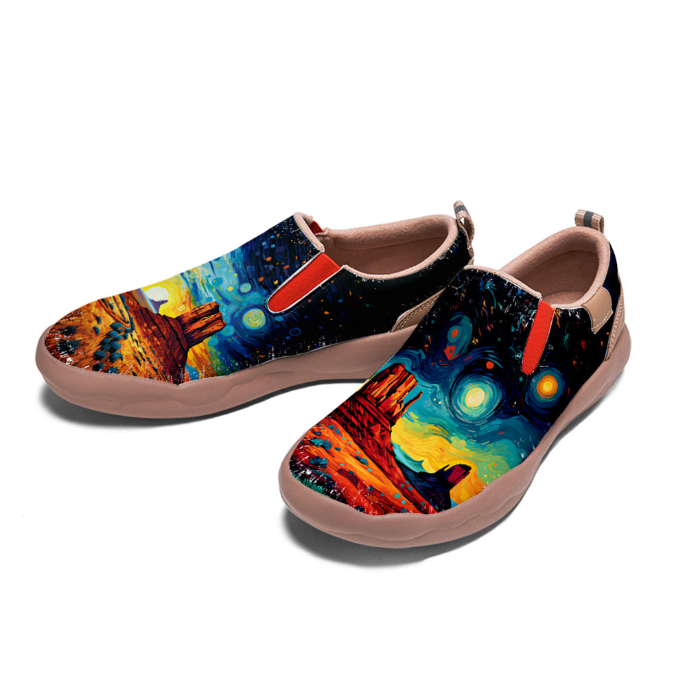 Starry Night Utah City Slip On