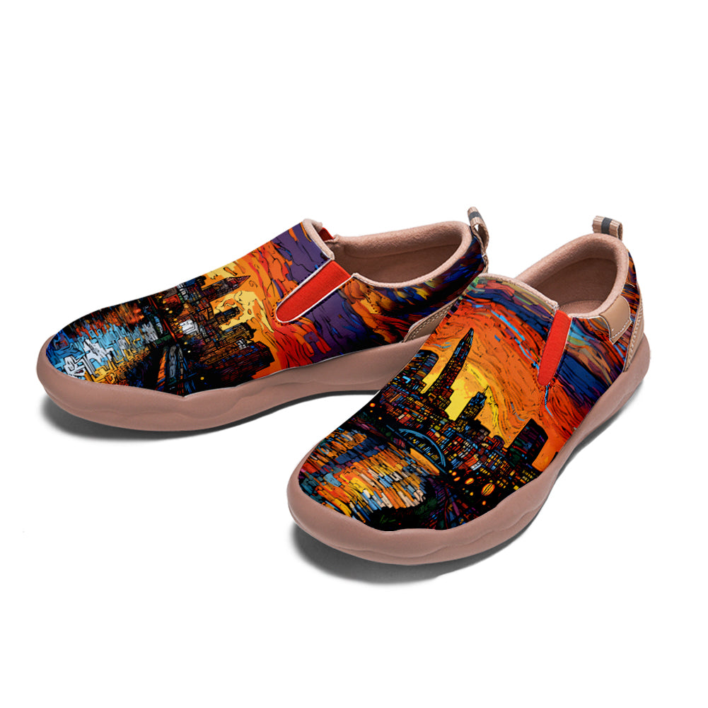 Graffiti Boston City Slip On