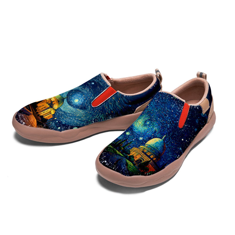 Starry Night Los Angeles City Slip On