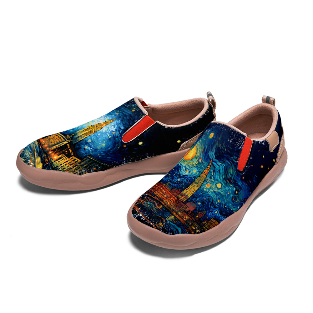 Starry Night Cleveland City Slip On