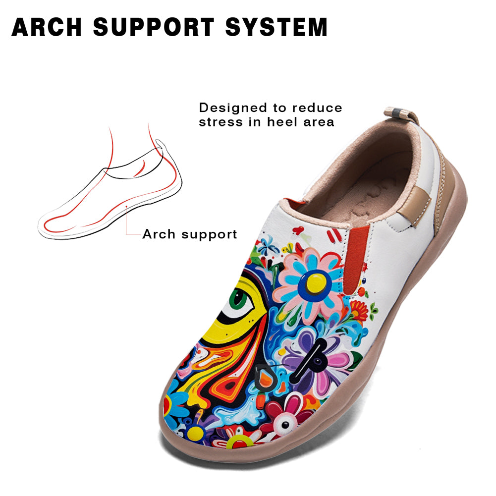 Abstract Eyes Slip On