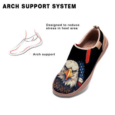 American Flag Eagle Slip On