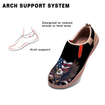 American Flag Eagle Slip On