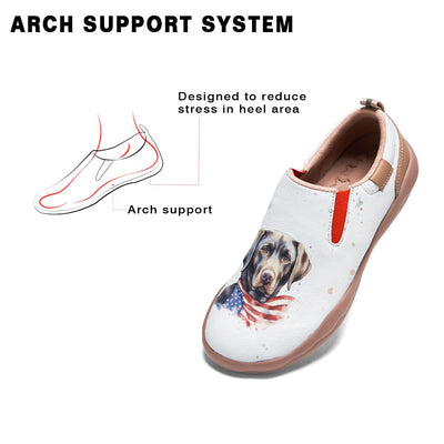 American Flag Dog Slip On