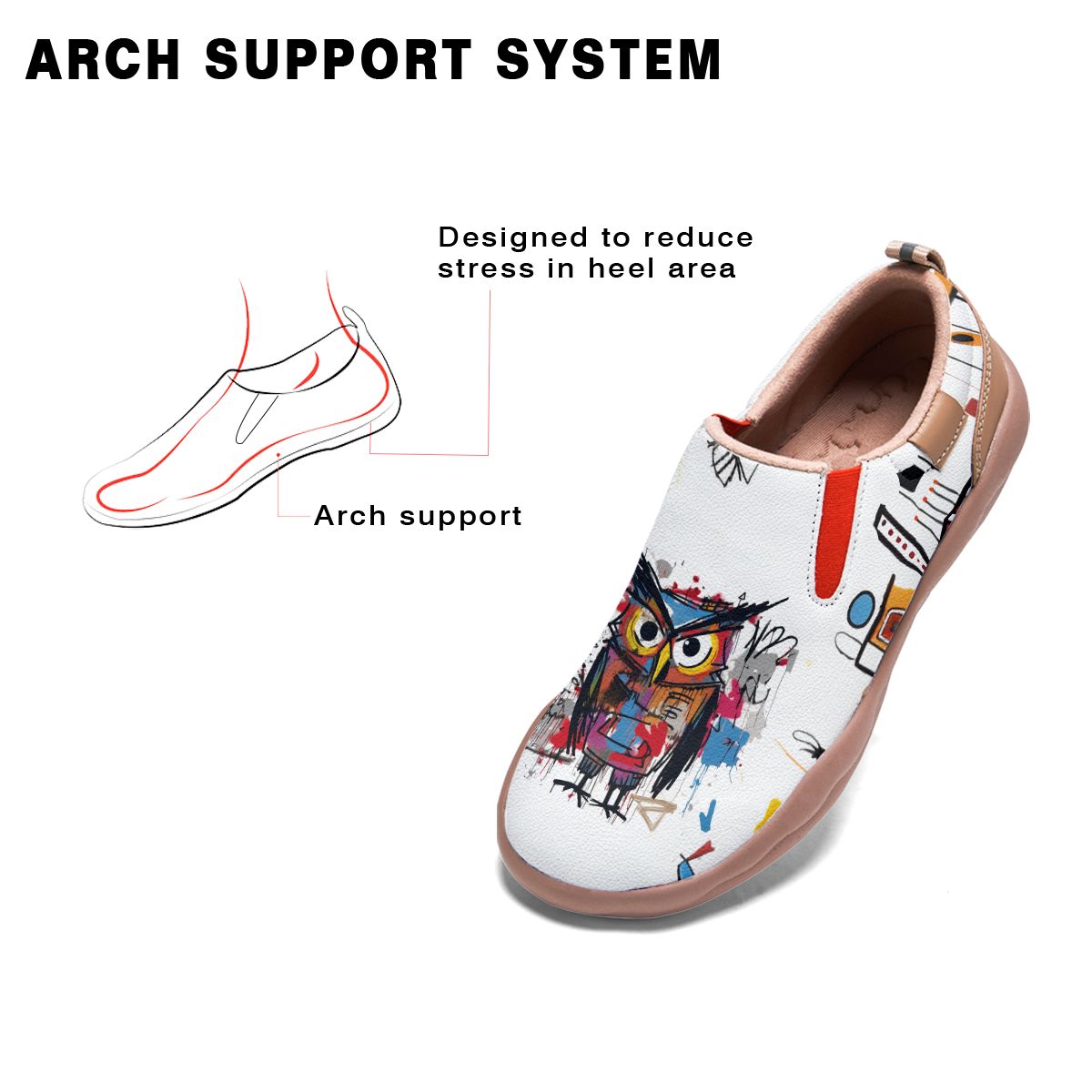 Basquiat Owl Slip On