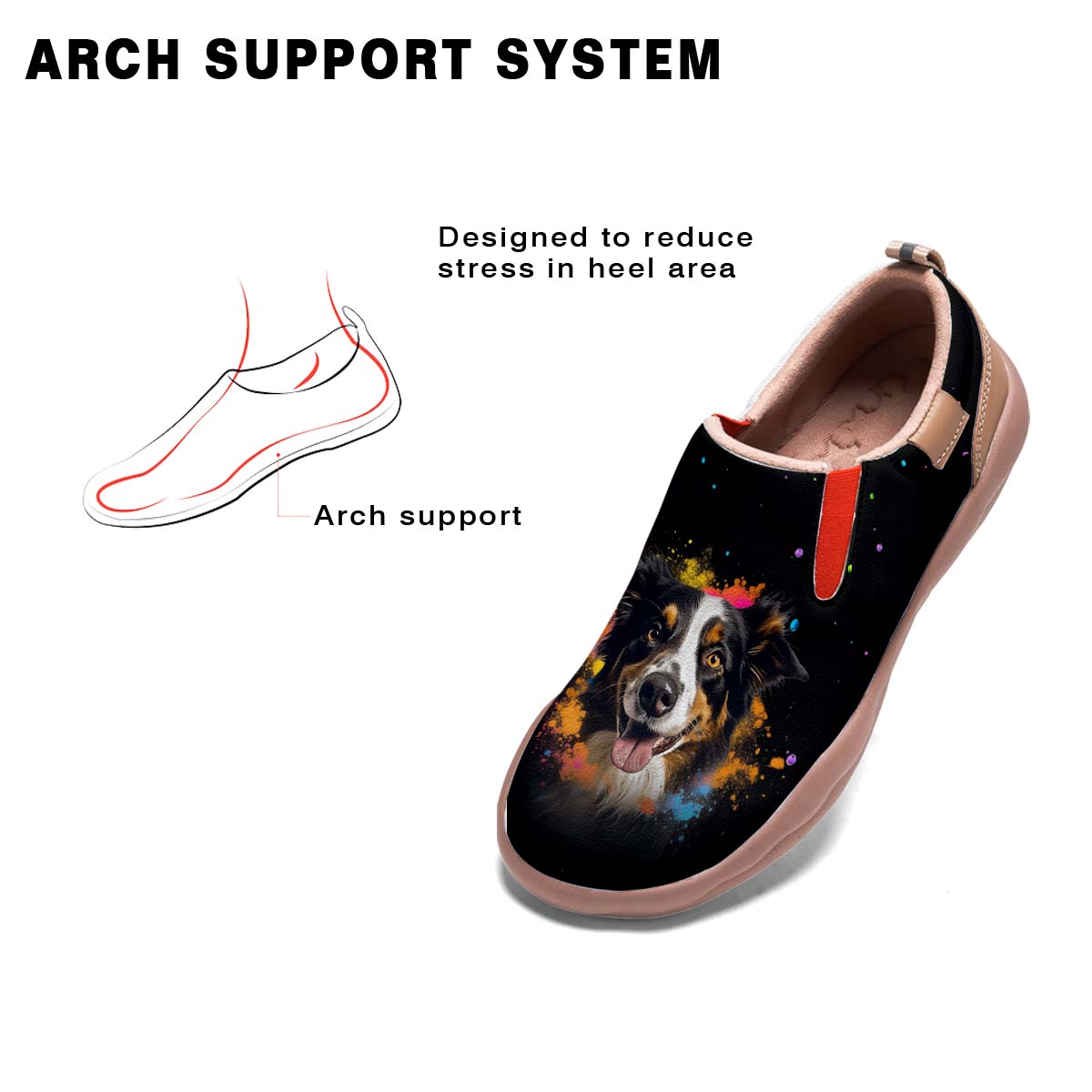 Border Collie Slip On