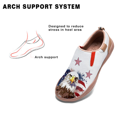 American Flag Eagle Slip On