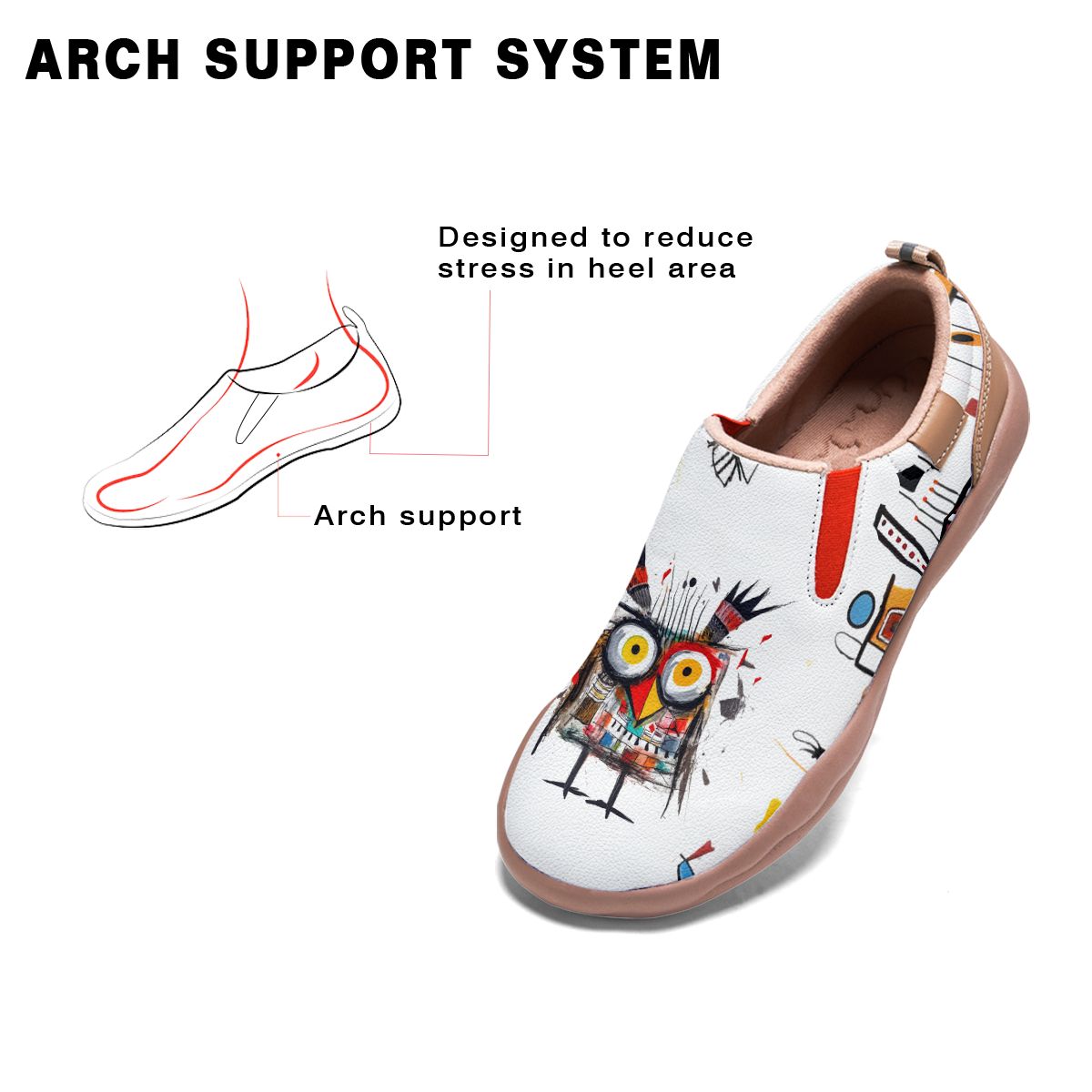 Basquiat Owl Slip On