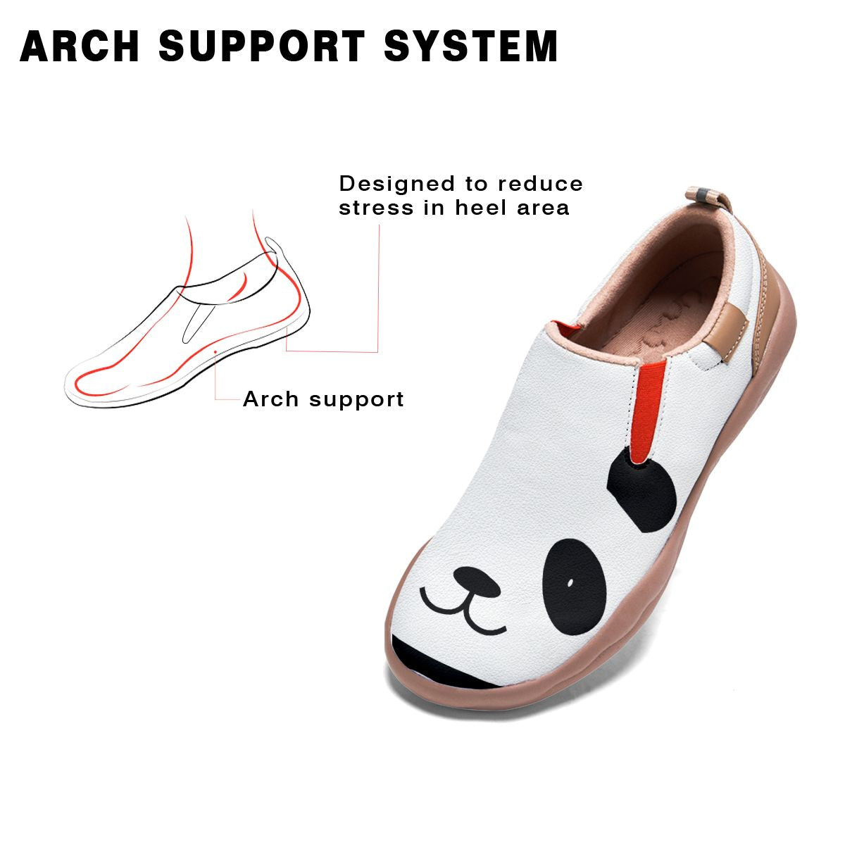 Panda Face Slip On