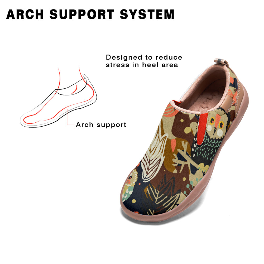 Brown Camouflage Owl Slip On