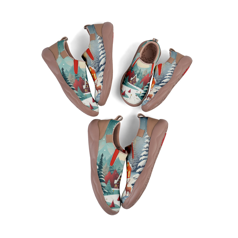 Christmas Deer Kids Slip On