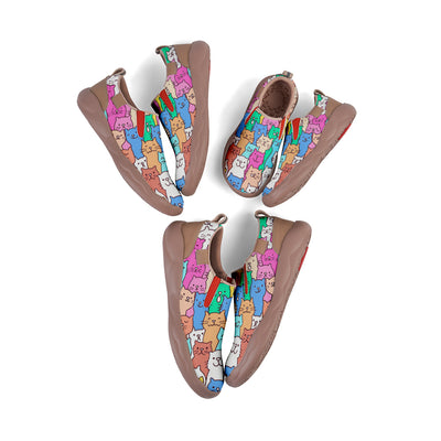 Colorful Cat Slip On