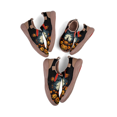 Halloween Pumpkin Kids Slip On