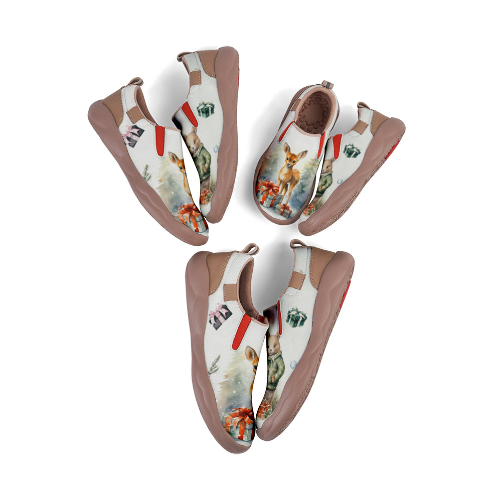 Christmas Deer Kids Slip On