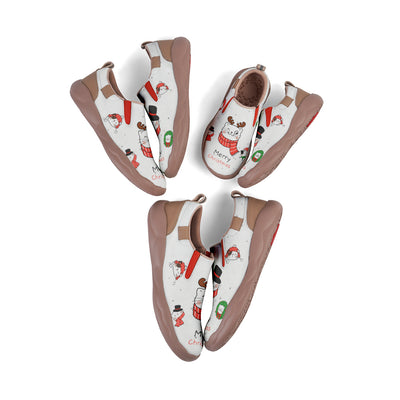 Christmas Kitten Kids Slip On