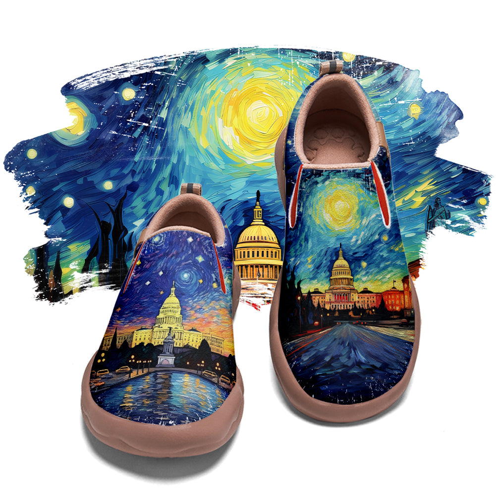 Starry Night Washington City Slip On