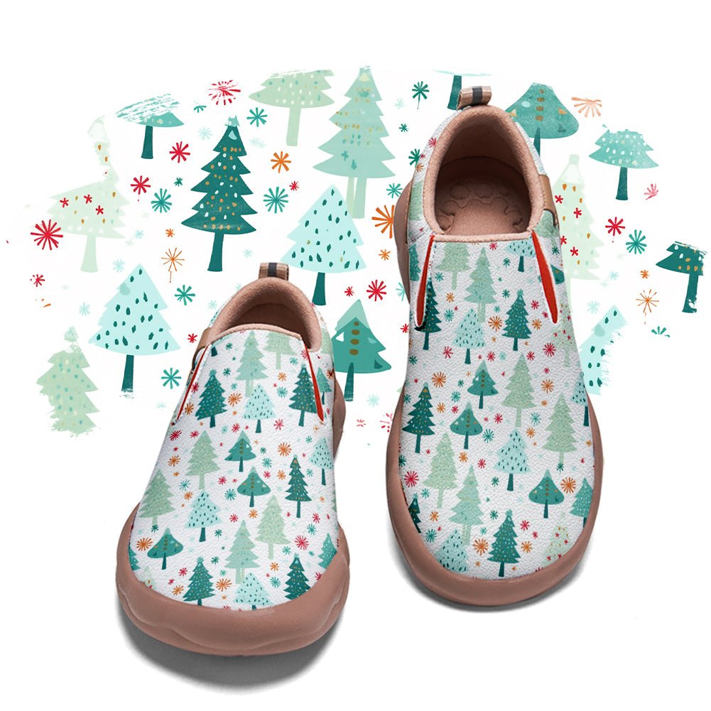 Christmas Tree Kids Slip On