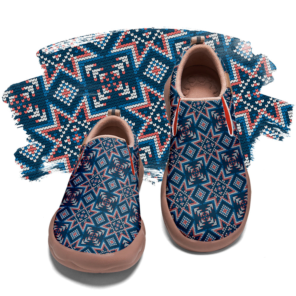 Picel Christmas Snowflake Kids Slip On