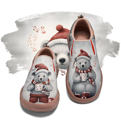 Christmas Polar Bear Kids Slip On