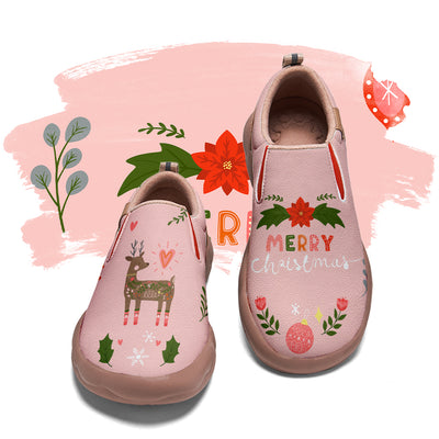 Christmas Sika Deer Kids Slip On