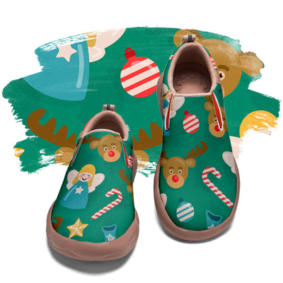 Christmas Deer Kids Slip On