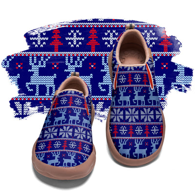 Christmas Pixel Kids Slip On