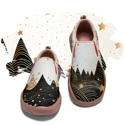 Twisted Christmas Tree Kids Slip On