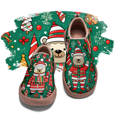 Christmas Bear Kids Slip On