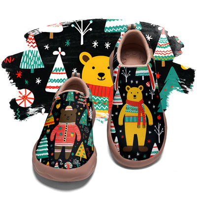 Christmas Bear Kids Slip On