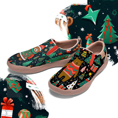 Christmas Bear Kids Slip On