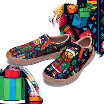 Christmas Bear Kids Slip On