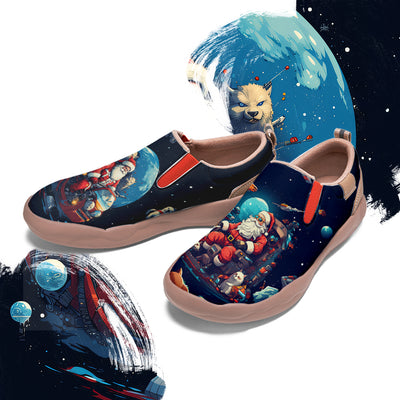 Cyberpunk Style Santa Claus Kids Slip On