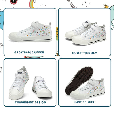 Unicorn Kids High Top Canvas Shoes